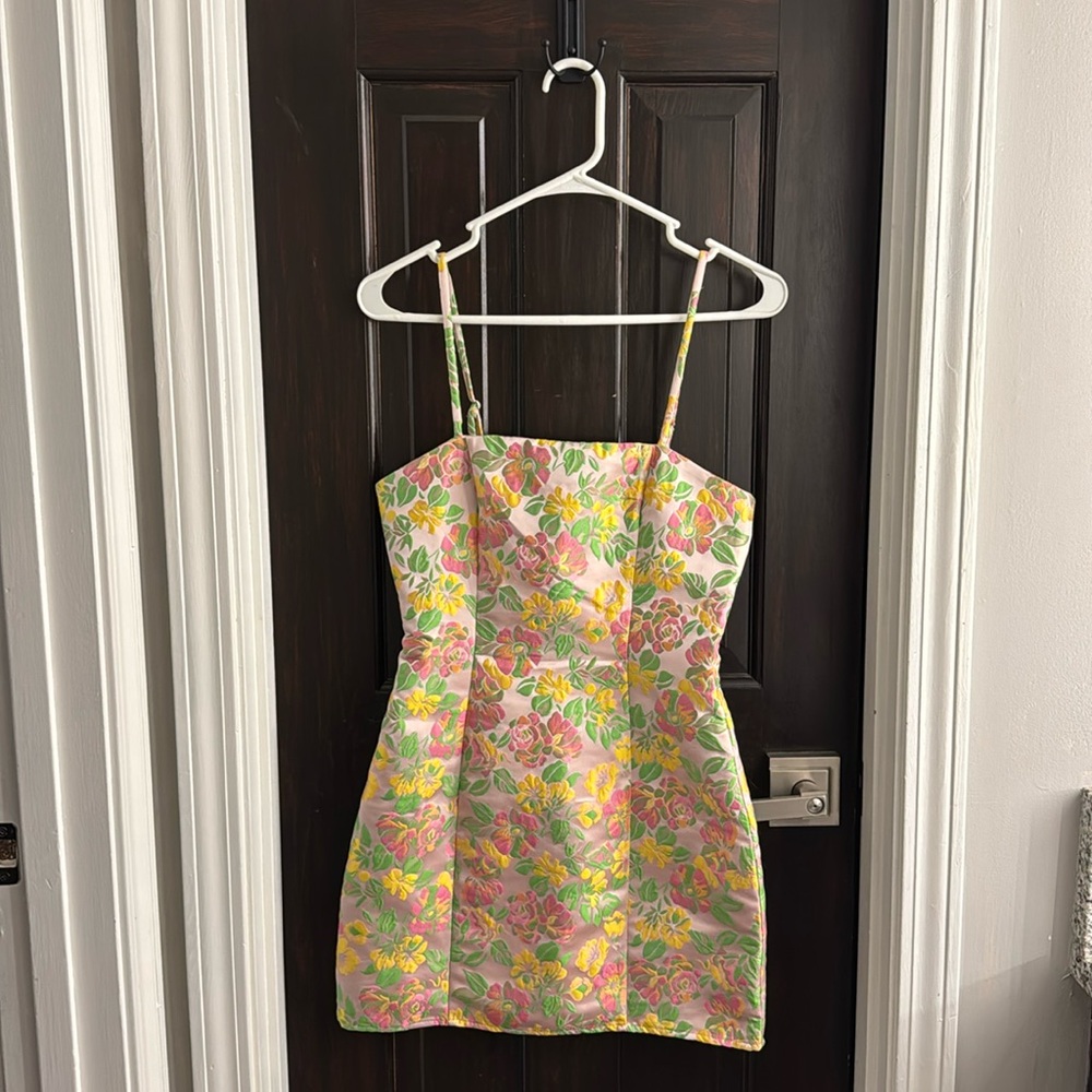 Majorelle Revolve spring Ponte mini dress